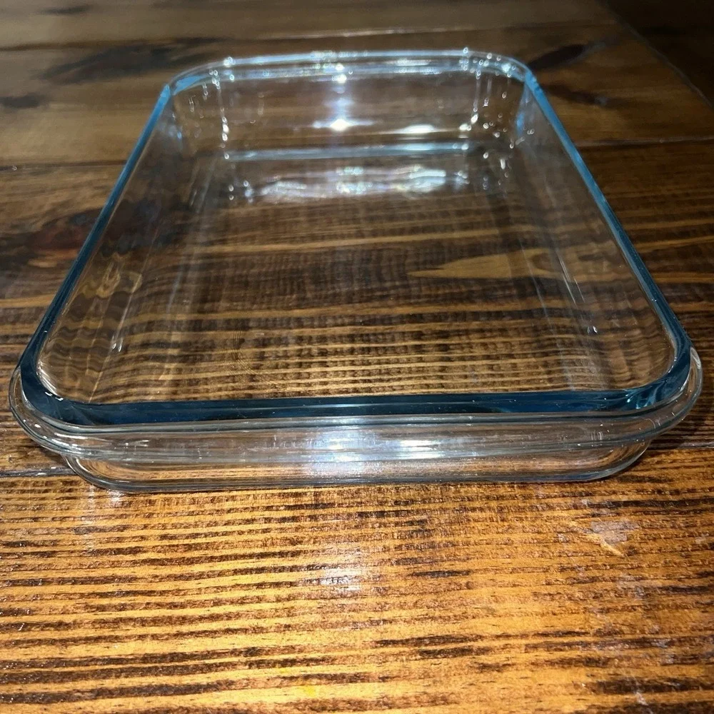 Vintage PYREX Corning 233-N Clear Glass Casserole Baking Dish USA-33 x 23 x 5 cm